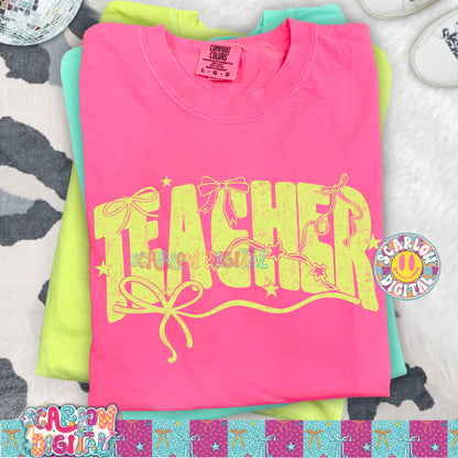 Teacher Bows PNG Digital Design