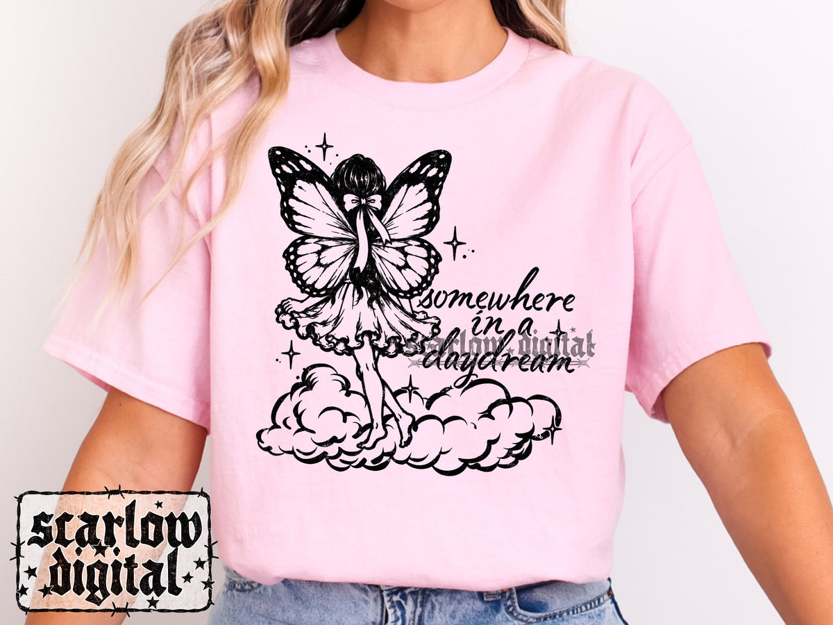 Somewhere in a Daydream PNG Digital Design