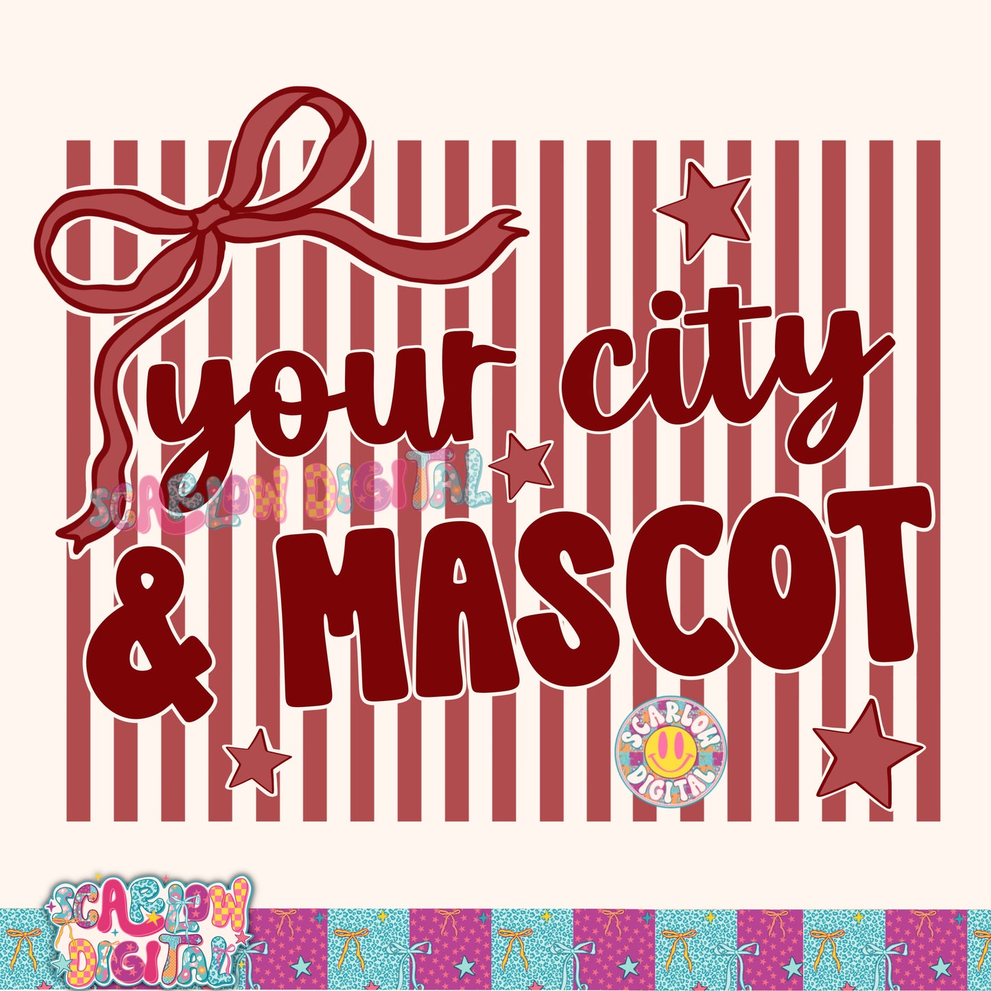 Crimson Mascot Custom Design  - REVIEW DESCRIPTION BEFORE PURCHASING