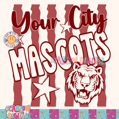 Crimson Mascot Custom Design  - REVIEW DESCRIPTION BEFORE PURCHASING