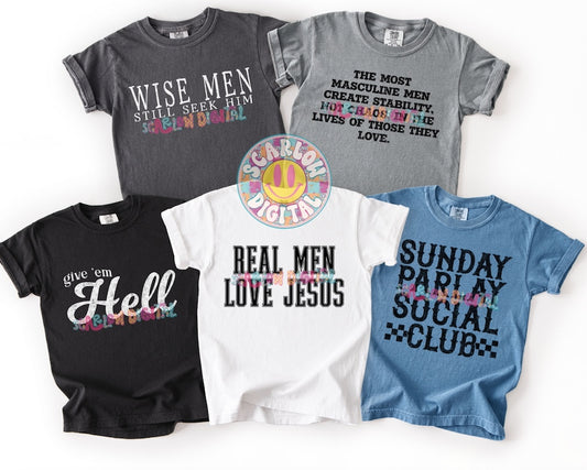 Men's Bundle PNG Digital Design