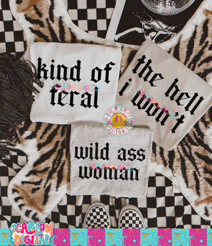 Rebellious Bundle PNG Digital Design