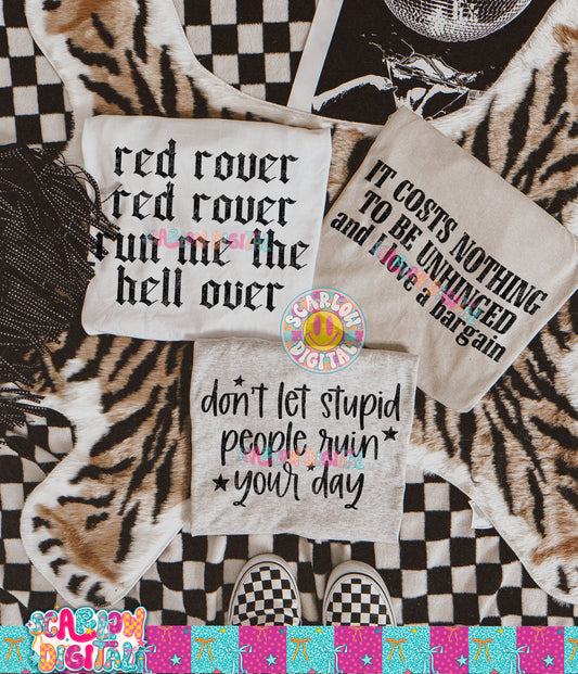 Funny Snarky PNG Bundle Digital Design