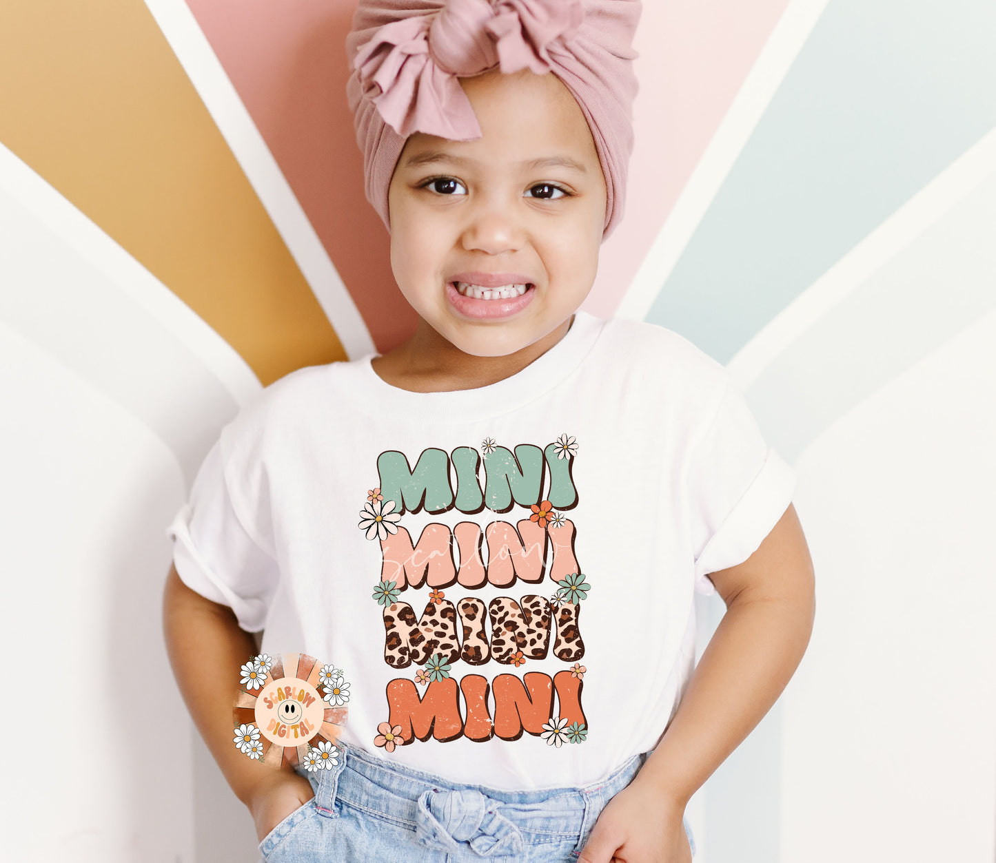 Mini PNG-Flowers Sublimation Digital Design Download-fall mini png, leopard print png, png for kids, girl sublimation, mama mini png designs