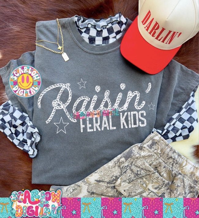 Raisin Feral Kids PNG Digital Design
