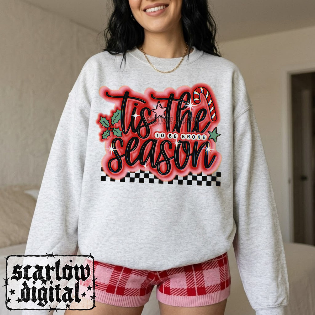 Tis the Season Christmas PNG Digital Design