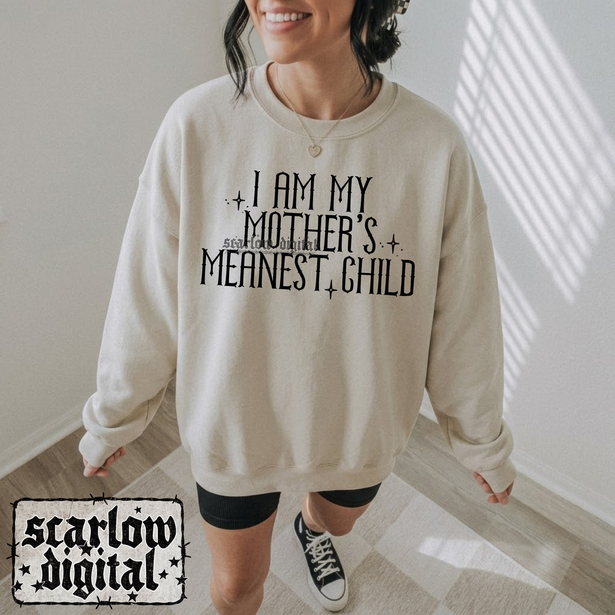 I Am My Mother's Meanest Child PNG Digital Design