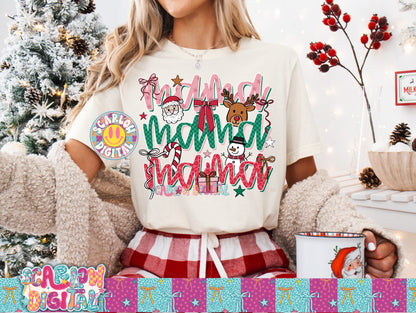 Christmas Mama PNG Digital Design