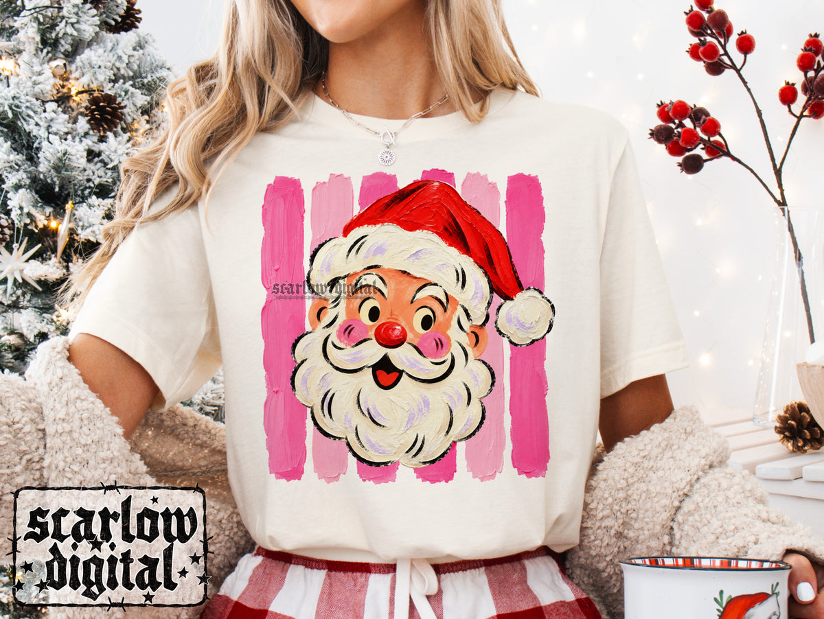 Painted Santa Claus PNG Digital Design