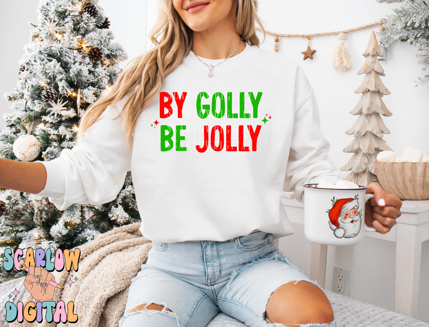 By Golly Be Jolly PNG Digital Design