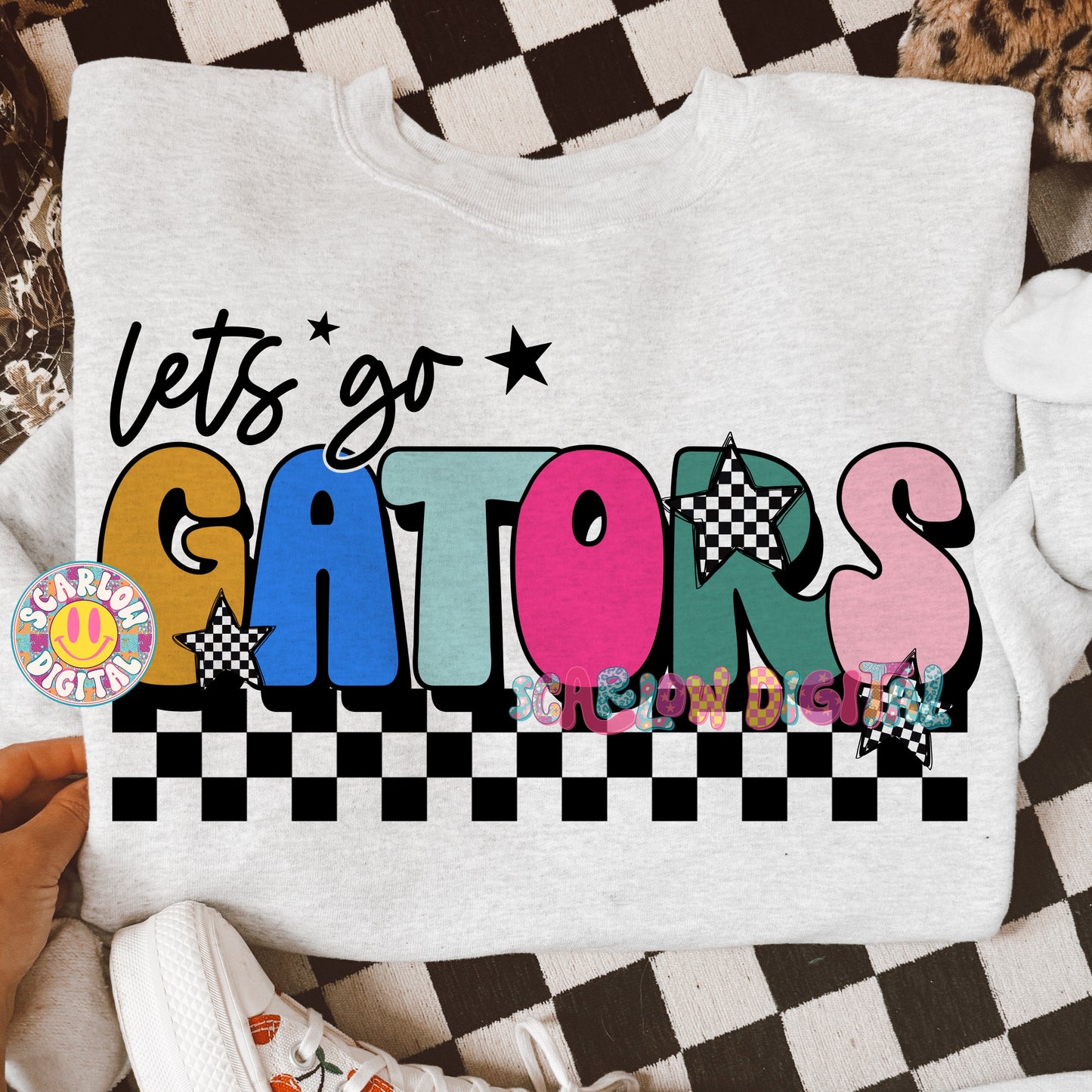 Let's Go Gators PNG Digital Design