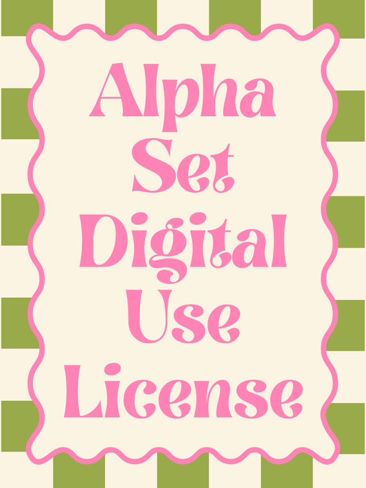 Alpha Set Digital-Use License