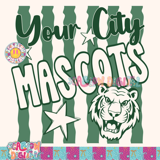 Green Mascot Custom Design  - REVIEW DESCRIPTION BEFORE PURCHASING