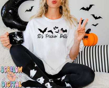 It's Frickin' Bats SVG Digital Design Download, Halloween svg, funny halloween designs, bats png, spooky season png, single color png design