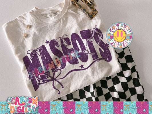 Purple School Mascot Custom Design - REVIEW DESCRIPTION BEFORE PURCHASING