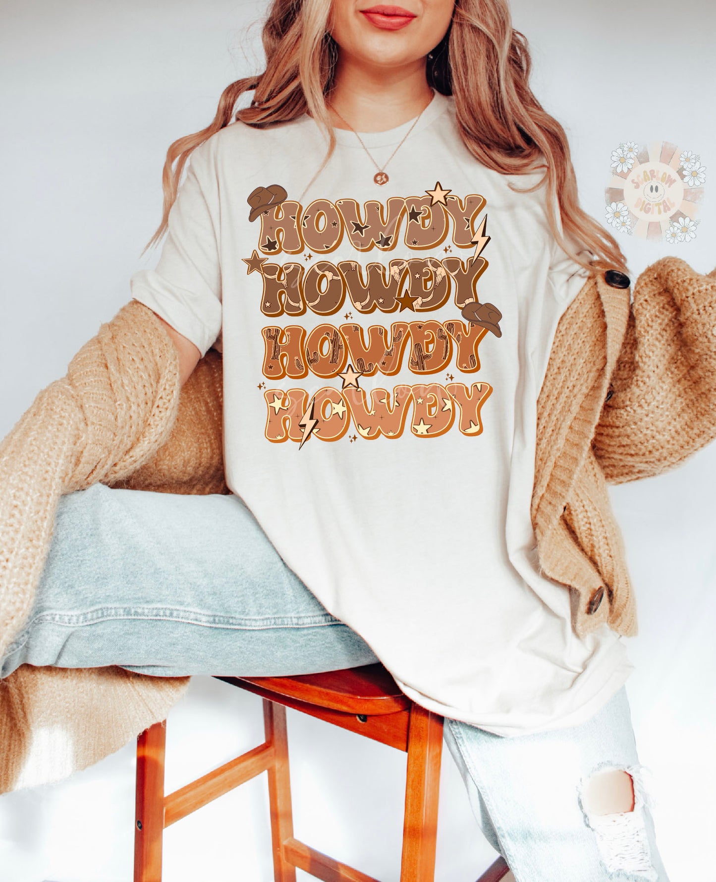 Howdy PNG-Western Sublimation Digital Design Download-cowboy png, cowgirl png, boho png, retro png, trendy png, southwest png, y'all png