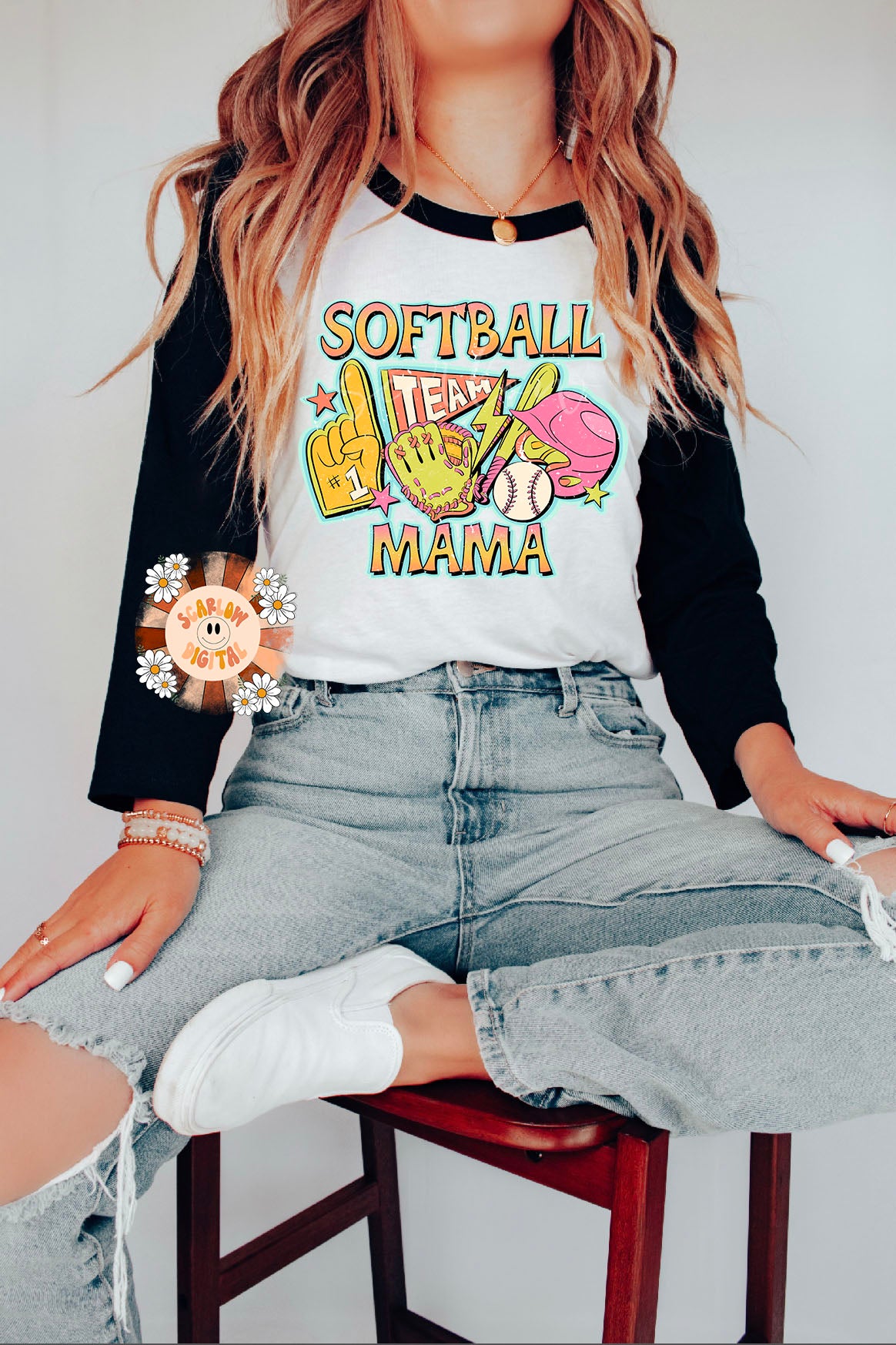 Softball Mama PNG-Retro Sublimation Digital Design Download-preppy mom png, trendy png,  softball png, mom png, png for mom, mom sublimation
