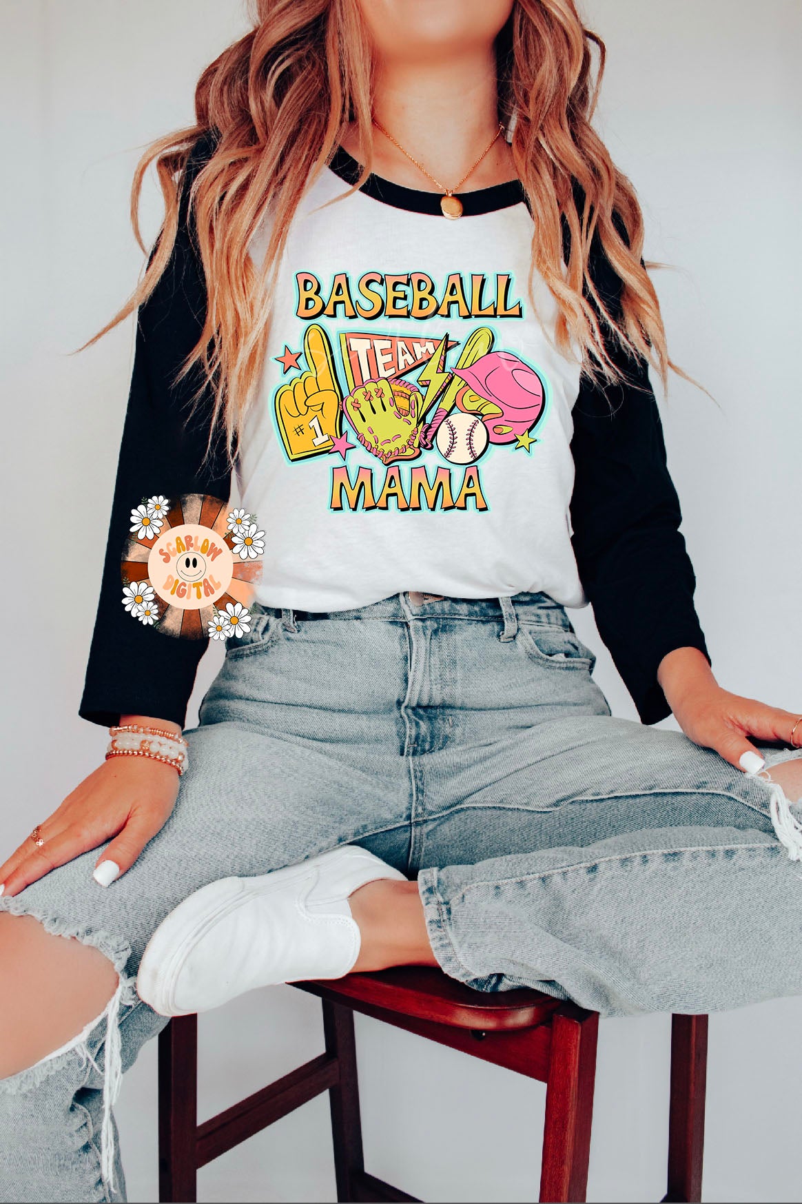 Baseball Mama PNG-Retro Sublimation Digital Design Download-preppy mom png, trendy png,  baseball png, mom png, png for mom, mom sublimation