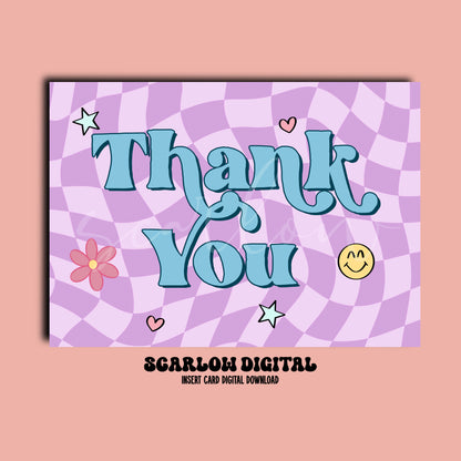 Thank You Insert Card Digital Design Download