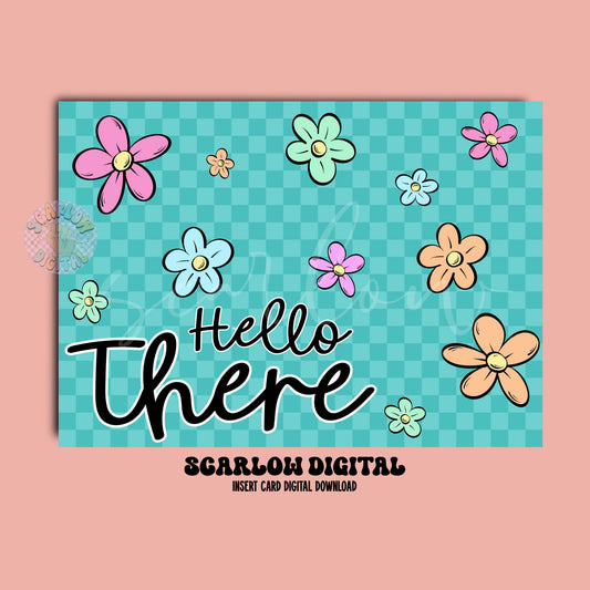 Hello There Insert Card Digital Design Download
