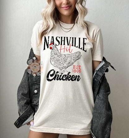 Nashville Hot Chicken PNG-Food Sublimation Digital Design Download-funny tshirt png, tshirt designs, chicken png, adult png, simple png file