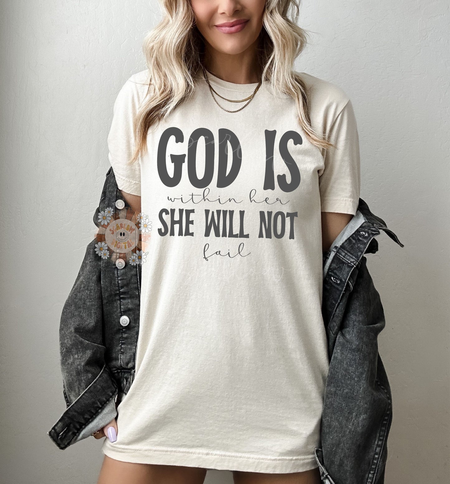 God is Within Her She Will Not Fail SVG-Christian Cricut Cut File Digital Design Download-religious svg, christian girl png, godly woman png