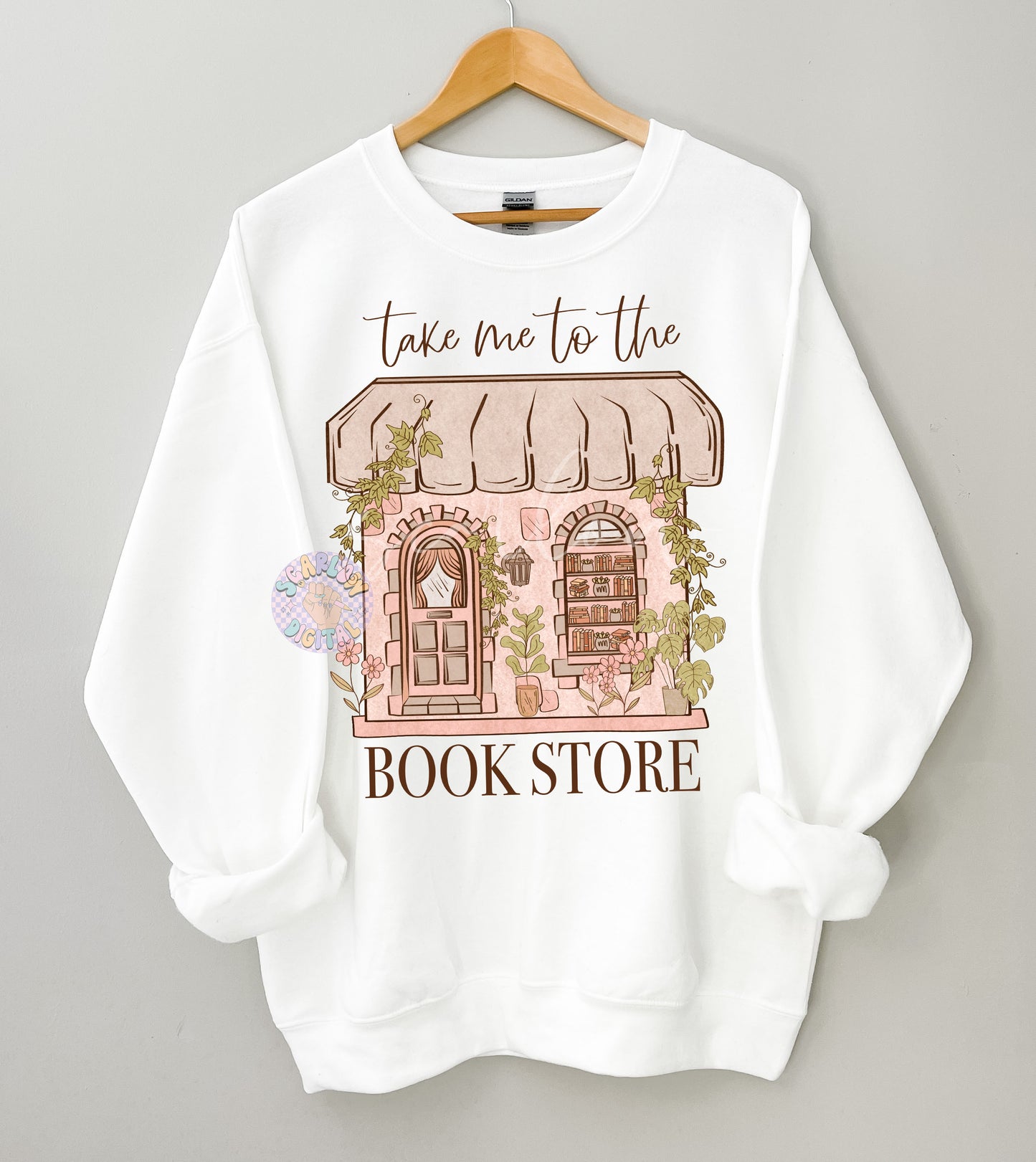Take Me to the Bookstore PNG-Reading Sublimation Digital Design Download-boho png, book lover png, smut png, books png, png design for women