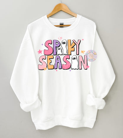Spooky Season PNG-Halloween Sublimation Digital Design Download-ghost png, cute ghost png, girly halloween png, halloween doodles png design