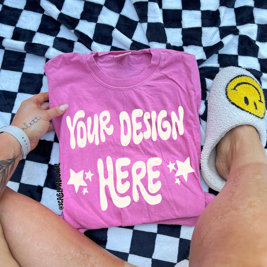 Comfort Colors Crunchberry Tshirt Mockup