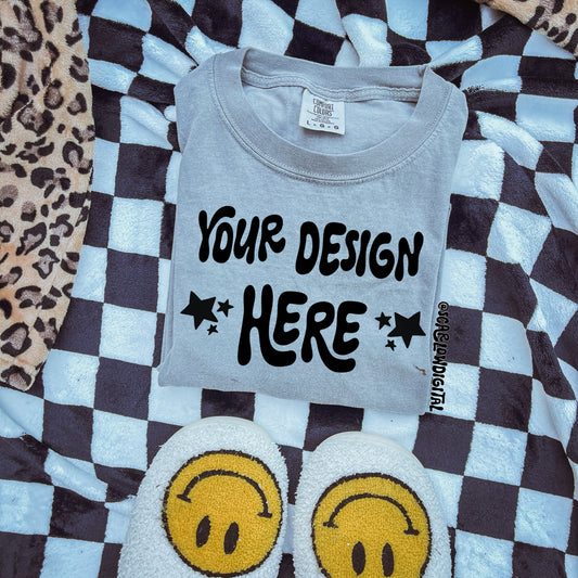 Comfort Colors Sandstone Tshirt Mockup