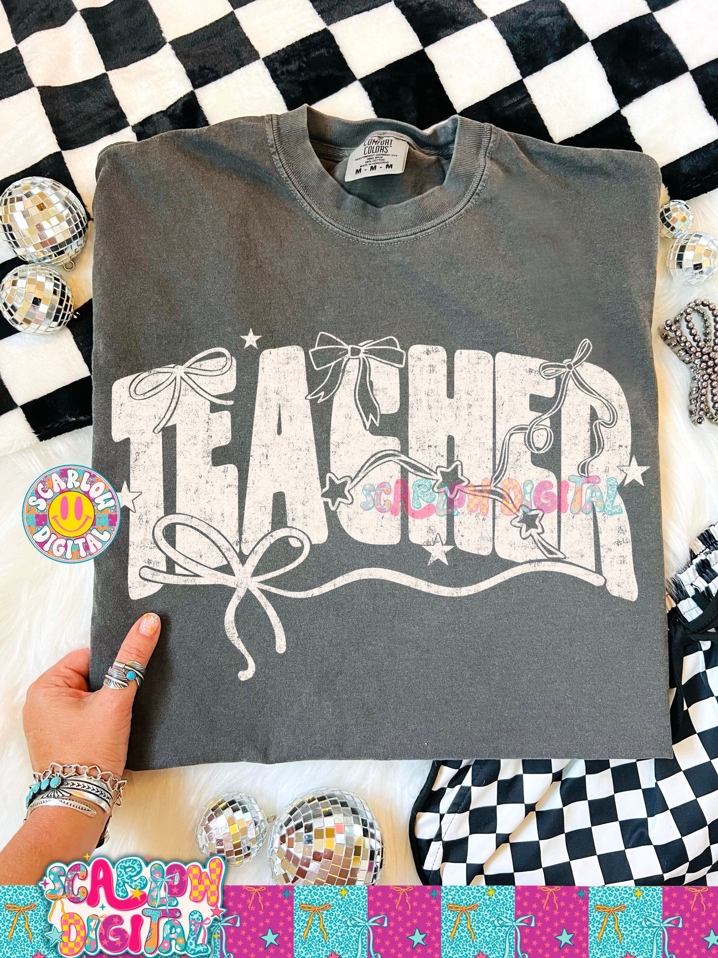 Teacher Bows PNG Digital Design