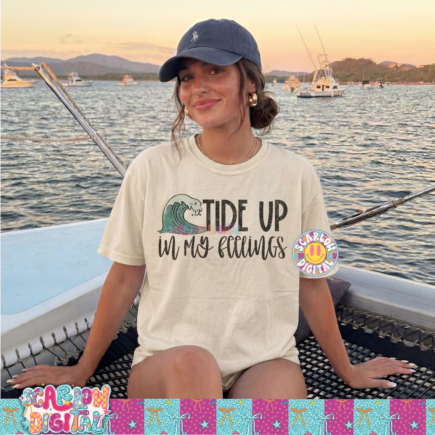 Tide Up in My Feelings PNG Digital Design