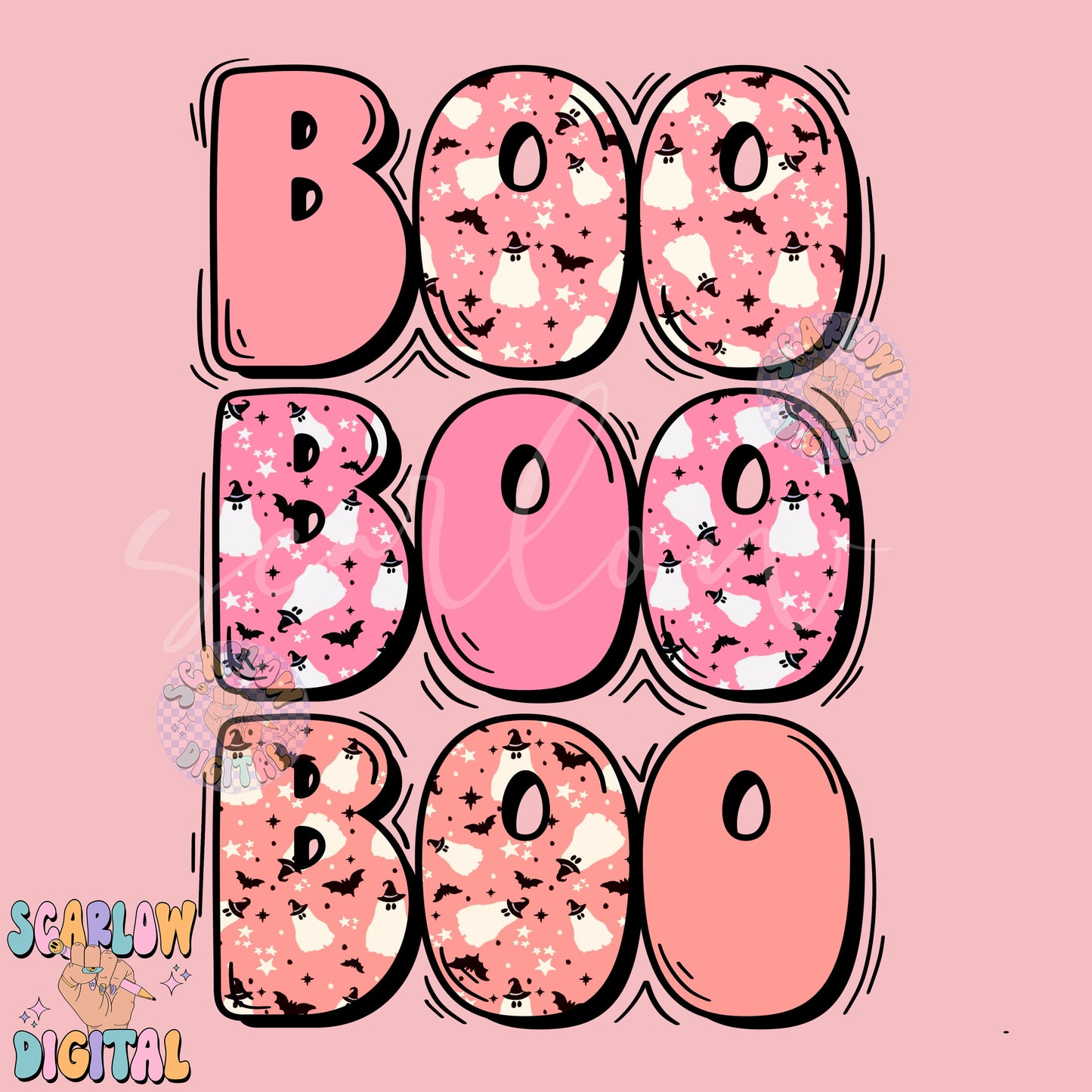 Boo Halloween Front and Back PNG Digital Design Download Bundle, spooky season png, ghosts png, kids halloween png, fall tshirt png designs