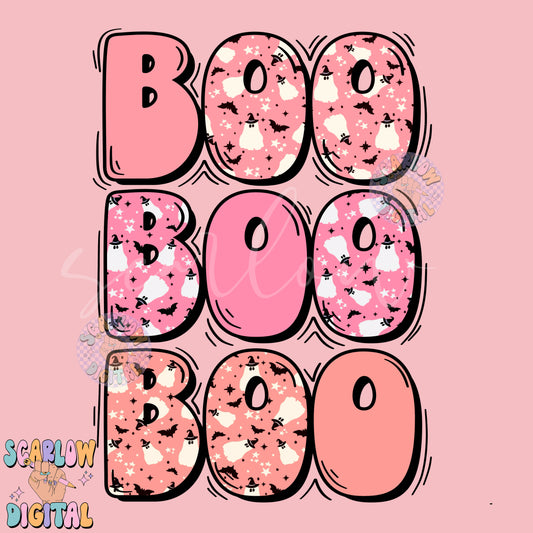 Boo Halloween PNG Digital Design Download Bundle, spooky season png, ghosts png, kids halloween png, fall png, trendy shirt design, bats png