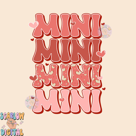 Mini PNG-Valentine's Day Sublimation Digital Design Download-valentine's day kids png, mommy and me png, mama mini png, hearts png design