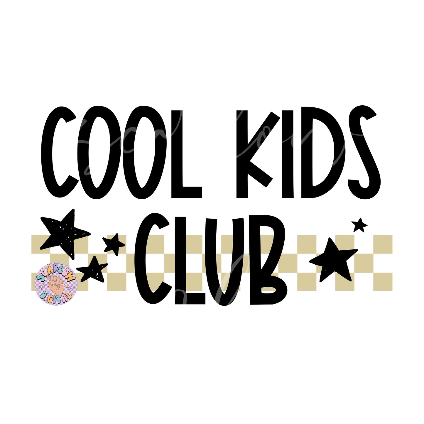 Cool Kids Club PNG Design-Kids Sublimation Digital Design Download-retro kids png, simple kids png, png designs for kids, kiddo png design