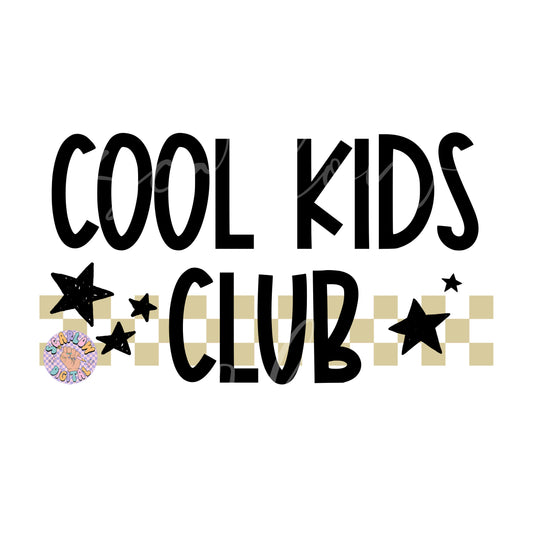 Cool Kids Club PNG Design-Kids Sublimation Digital Design Download-retro kids png, simple kids png, png designs for kids, kiddo png design