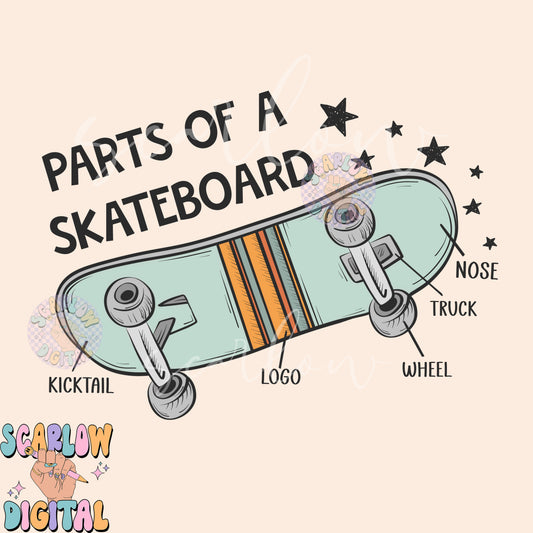 Parts of a Skateboard PNG-Skater Sublimation Digital Design Download-boy png, retro png, grunge png, rocker png, edgy png, boy tshirt design