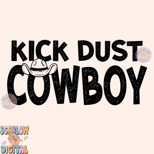 Kick Dust Cowboy PNG-Western Sublimation Digital Design Download-cowboy hat png, simple western png, country png, western woman png designs