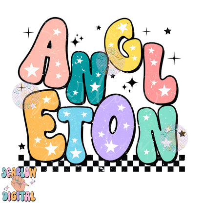 Angleton PNG Digital Design Download, city png designs, colorful png, stars png, png for women, texas png, checkered png, hometown png