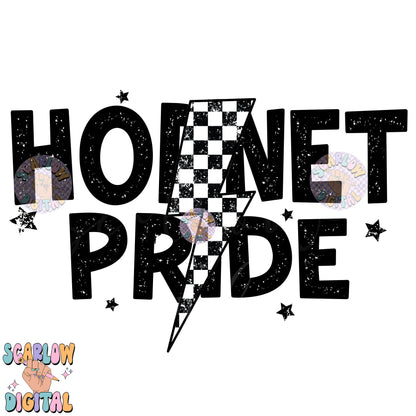 Hornet Pride PNG Digital Design Download, go Hornets png, retro mascot png, school spirit png, team spirit png, school png, team name png