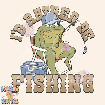 Rather Be Fishing PNG Digital Design Download, funny png, men's png designs, adult humor png, outdoorsman png, hunting and fishing png