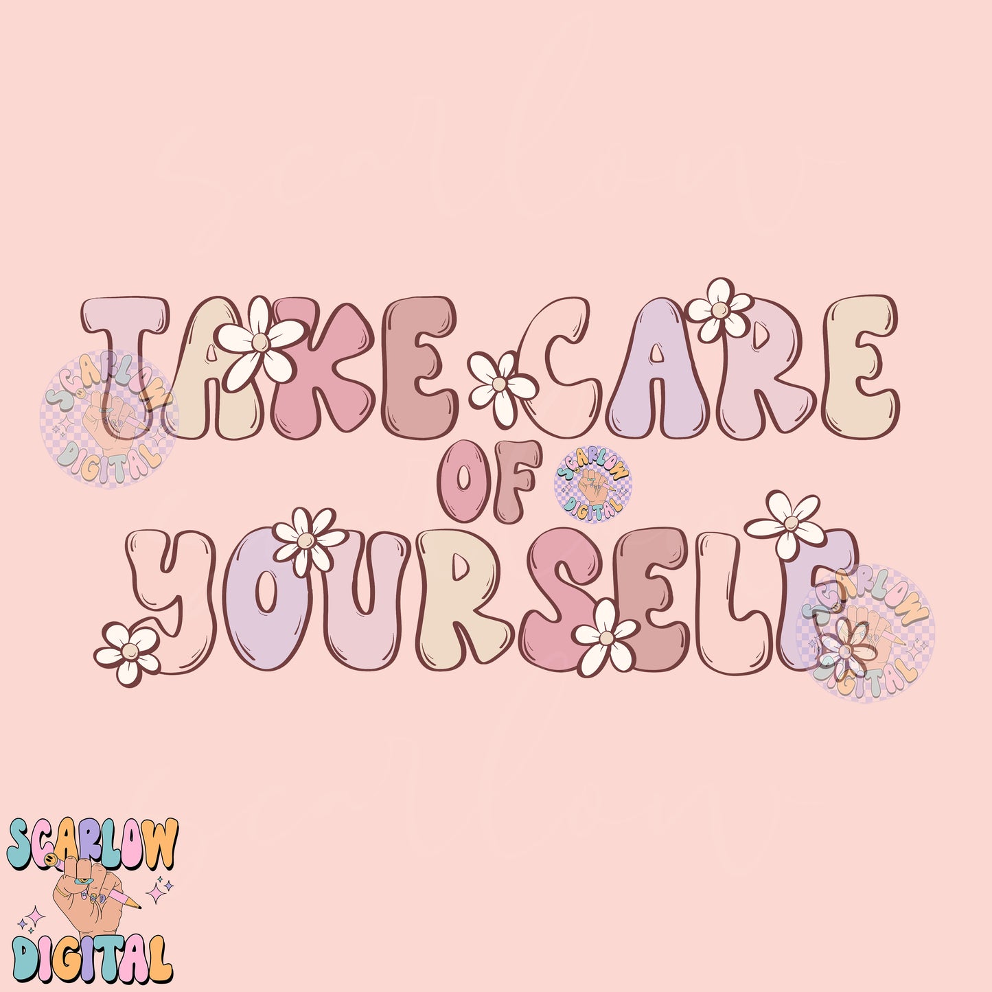 Front and Back PNG Bundle, take care of yourself png, you can't pour from an empty cup png, tea cup png, coquette png, self care png design