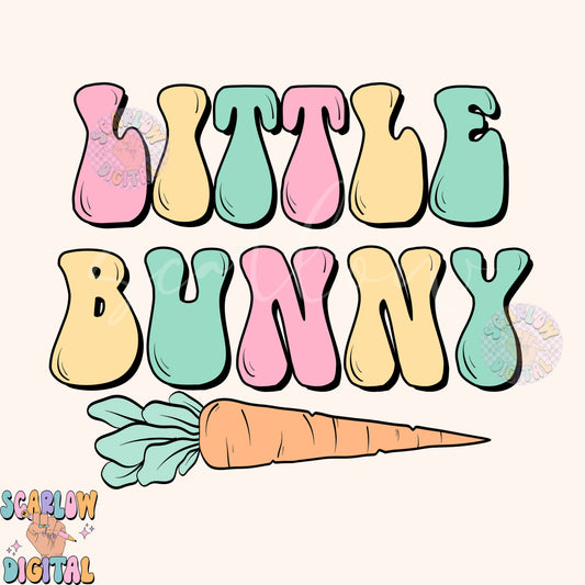 Little Bunny PNG-Easter Sublimation Digital Design Download-carrot png, girl easter png, mama mini easter png, easter mommy and me png file