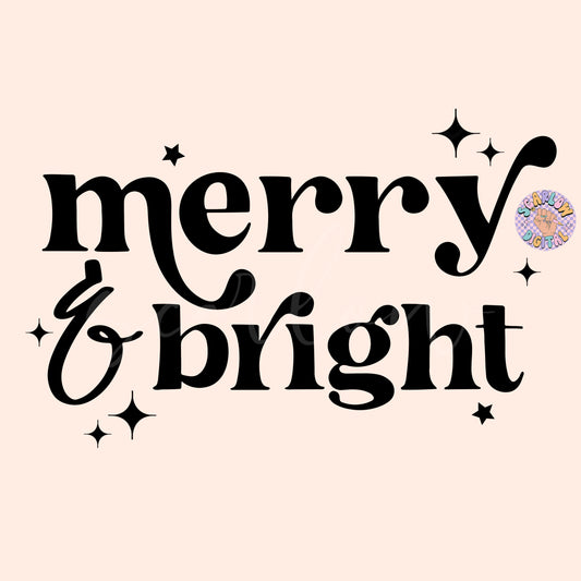 Merry and Bright SVG-Christmas Cut File Digital Design Download-christmas png designs, simple xmas svg, merry christmas png designs