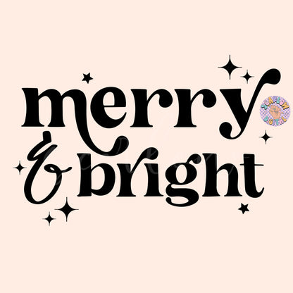 Merry and Bright SVG-Christmas Cut File Digital Design Download-christmas png designs, simple xmas svg, merry christmas png designs