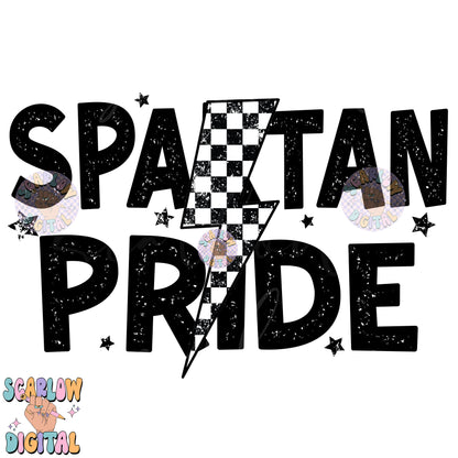 Spartan Pride PNG Digital Design Download, go Spartans png, retro mascot png, school spirit png, team spirit png, school png, team name png