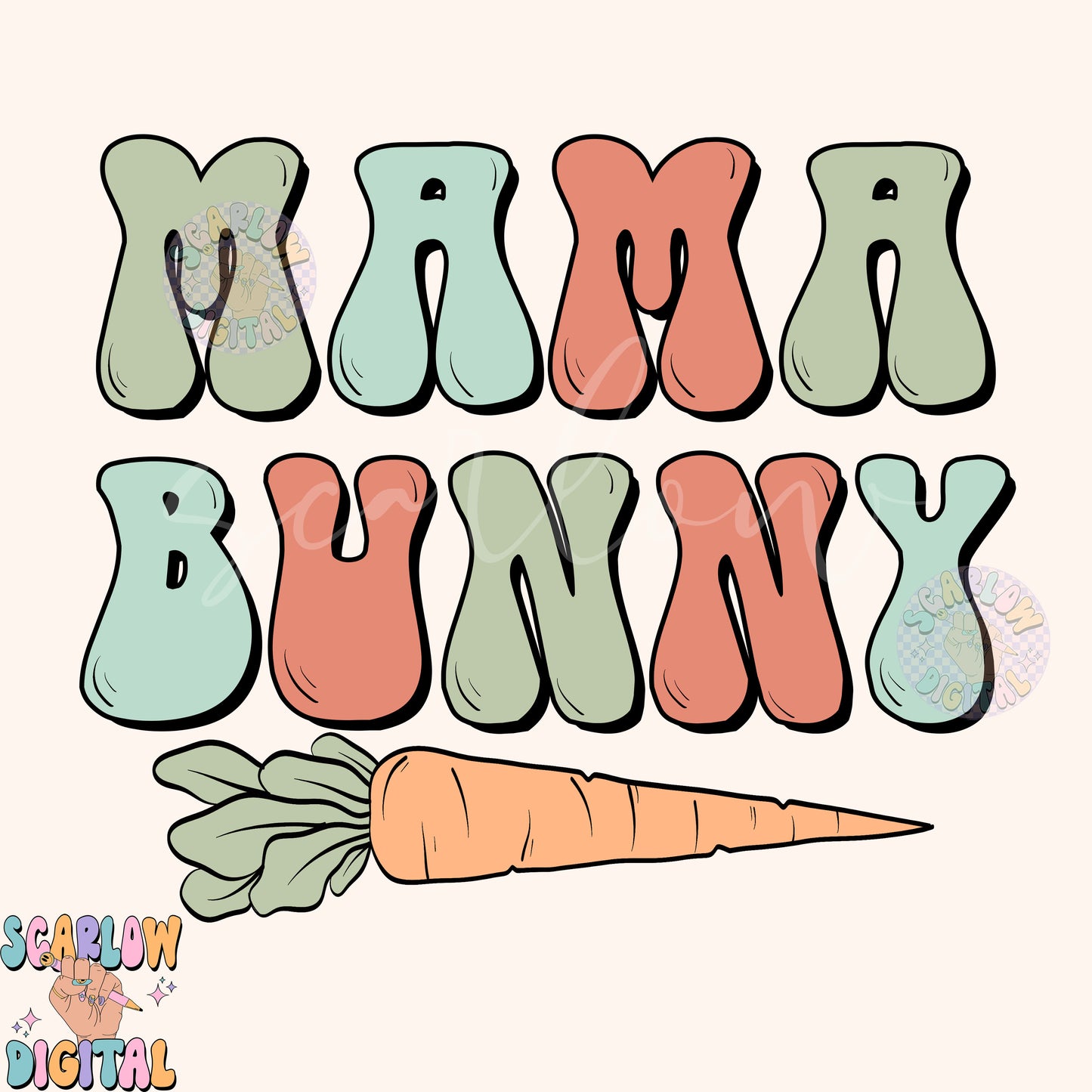 Mama Bunny PNG-Easter Sublimation Digital Design Download-carrot png, mom easter png, mama mini easter png, easter mommy and me png file