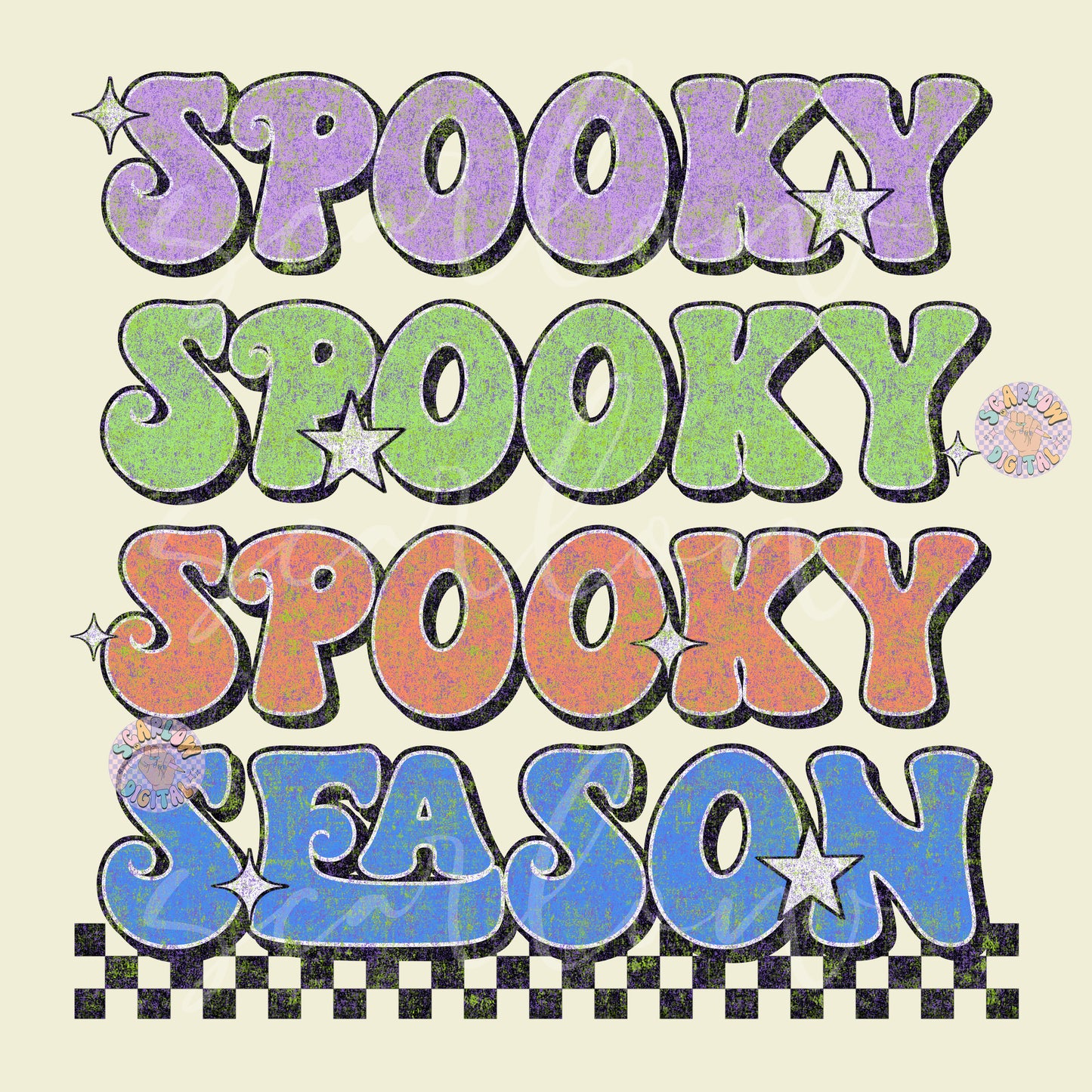 Spooky Season PNG-Halloween Sublimation Digital Design Download-retro halloween png, y2k halloween png, spooky designs, 90s halloween png