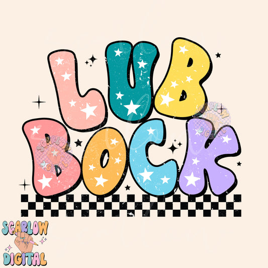 Lubbock PNG Digital Design Download, city png designs, colorful png, stars png, png for women, Texas png, city and state png, hometown png